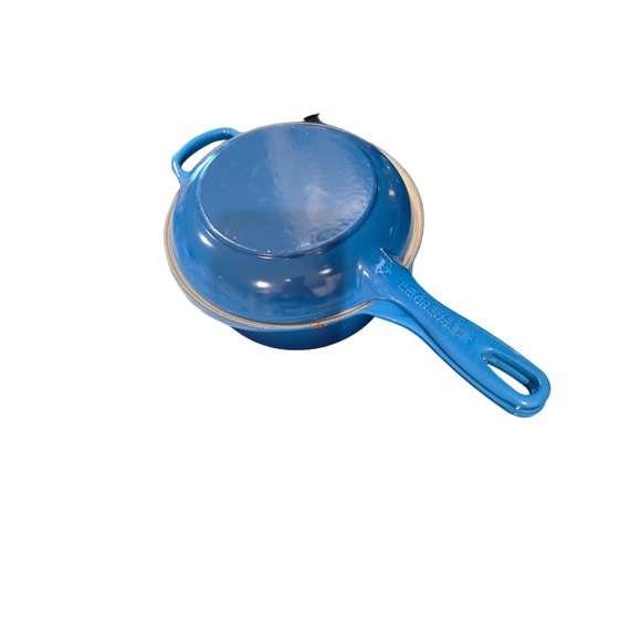 Le Creuset Other - Le Creuset multifunctional 2.5qt sauce pan with skillet Marseille Blue